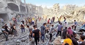  الاحتلال الصهيوني يستانف عدوانه على قطاع غزة مخلفا اكثر من  320 شهيدا 