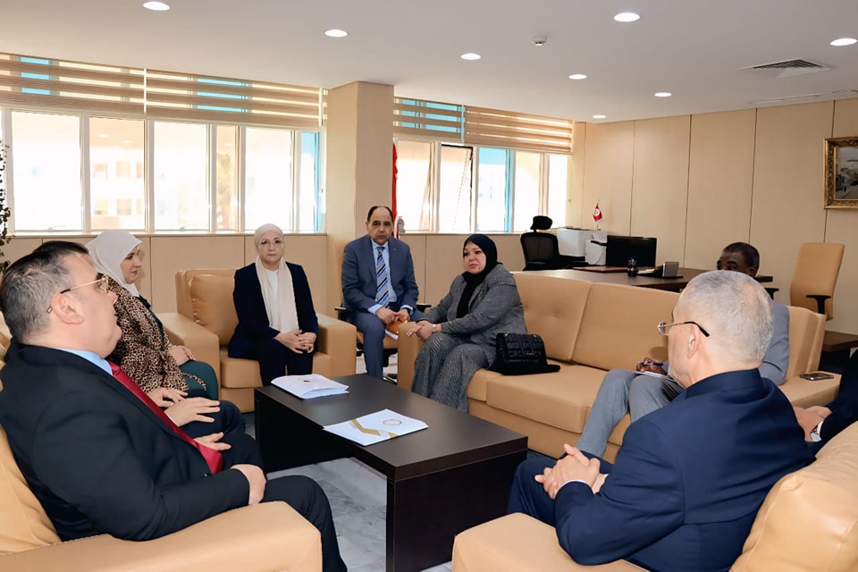 وزيرة العدل تستقبل وكيل وزارة العدل لشؤون الدّيوان والمحاكم والنيابات بحكومة الوحدة الوطنيّة  بليبيا الشقيقة