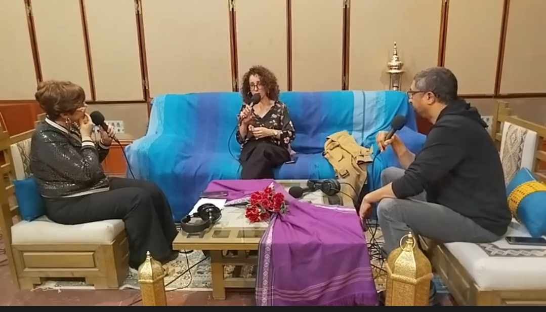 الفنانة شاكرة  الرماح ضيفة جهان التركي في برنامج "استديو 71"