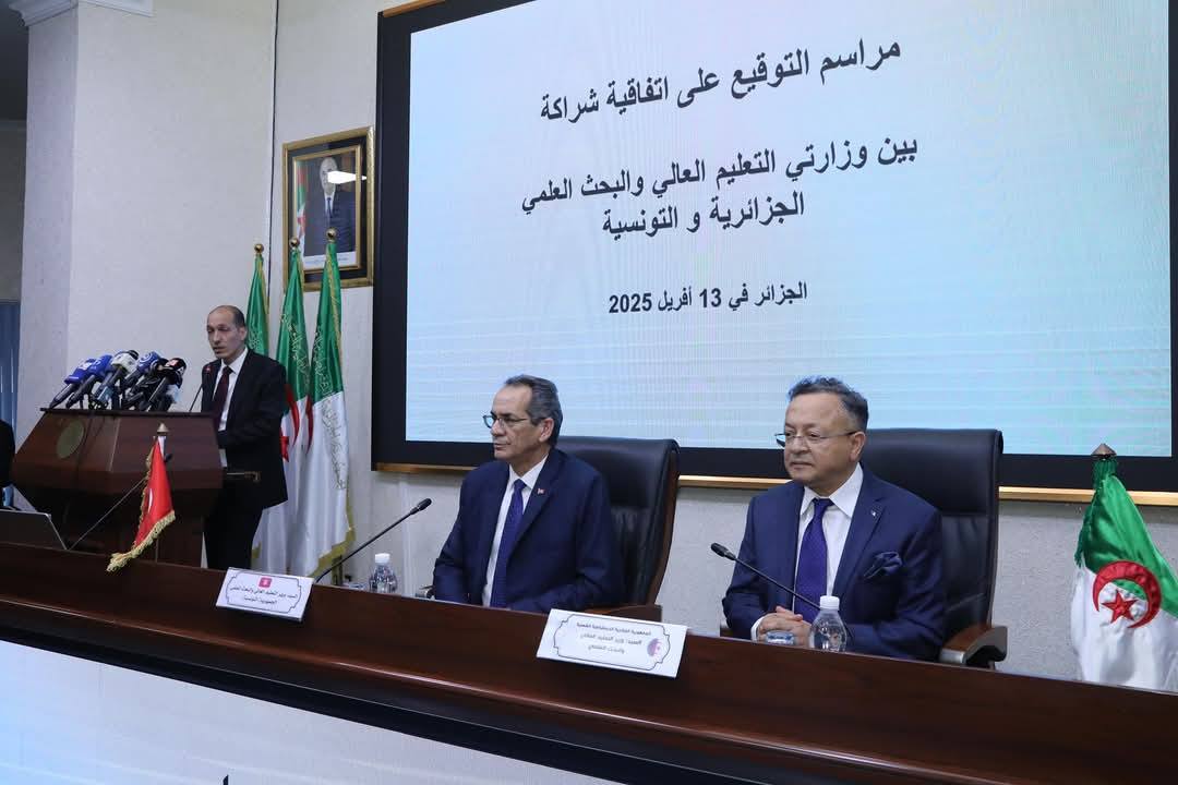 وزيرا التعليم العالي التونسي والجزائري يؤكّدان ضرورة تعزيز علاقات التعاون في مجالي التعليم العالي والبحث العلمي