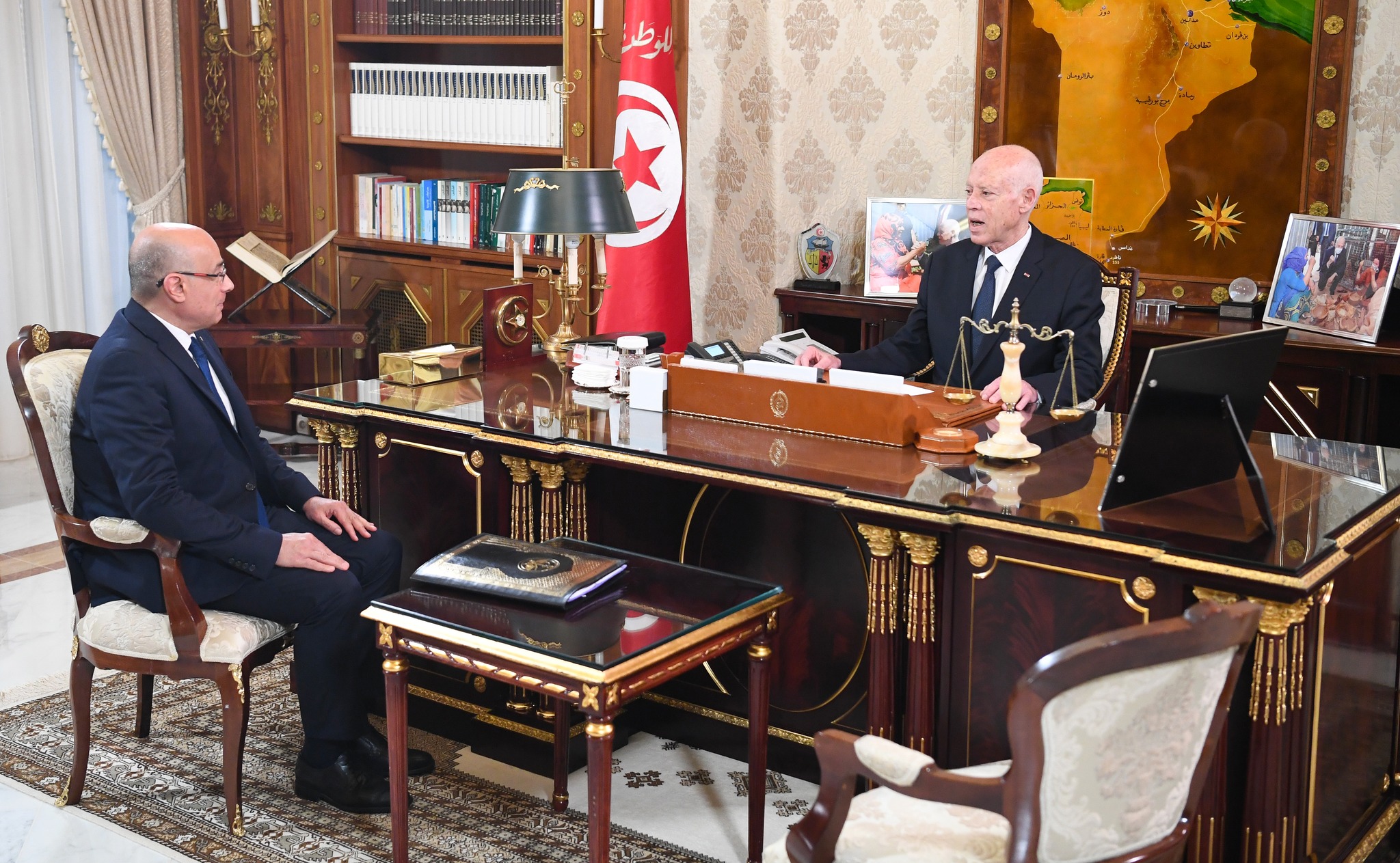 سعيد يستفيل وزير الدغاخ ويطلع على نتائج الزيارة التي اداها  الى ايطاليا