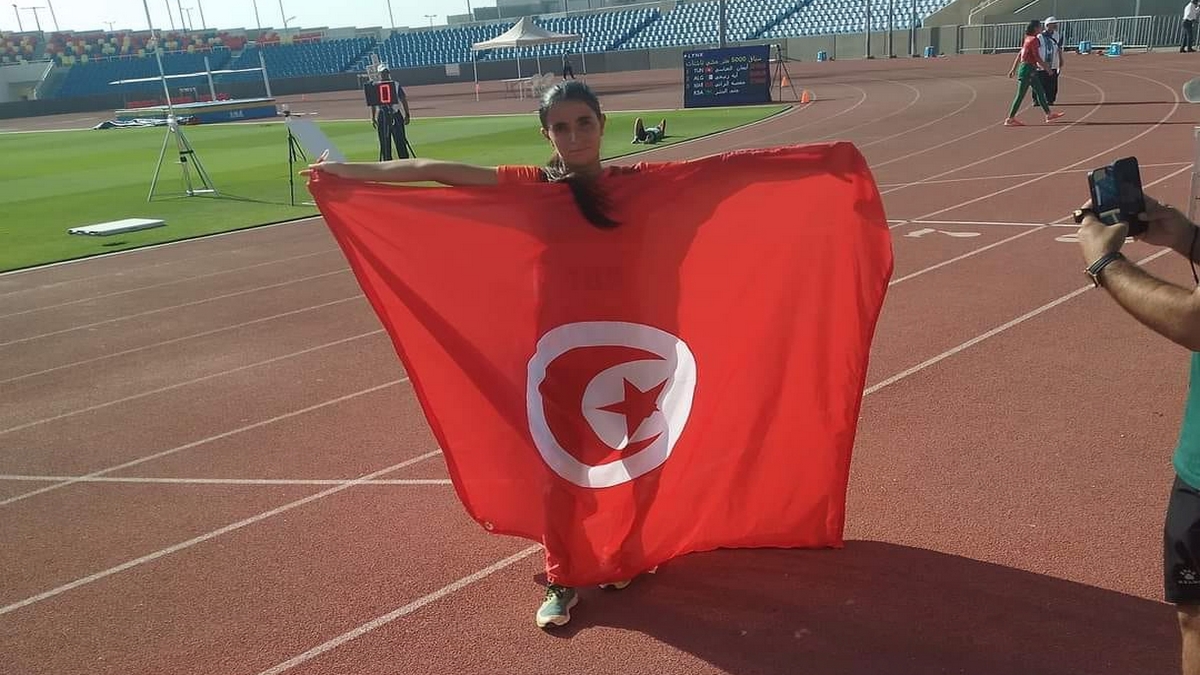 البطولة العربية لالعاب القوى للاكابر والكبريات : التونسية ايمان الساعي تحرز ذهبية سباق 10000م مشي