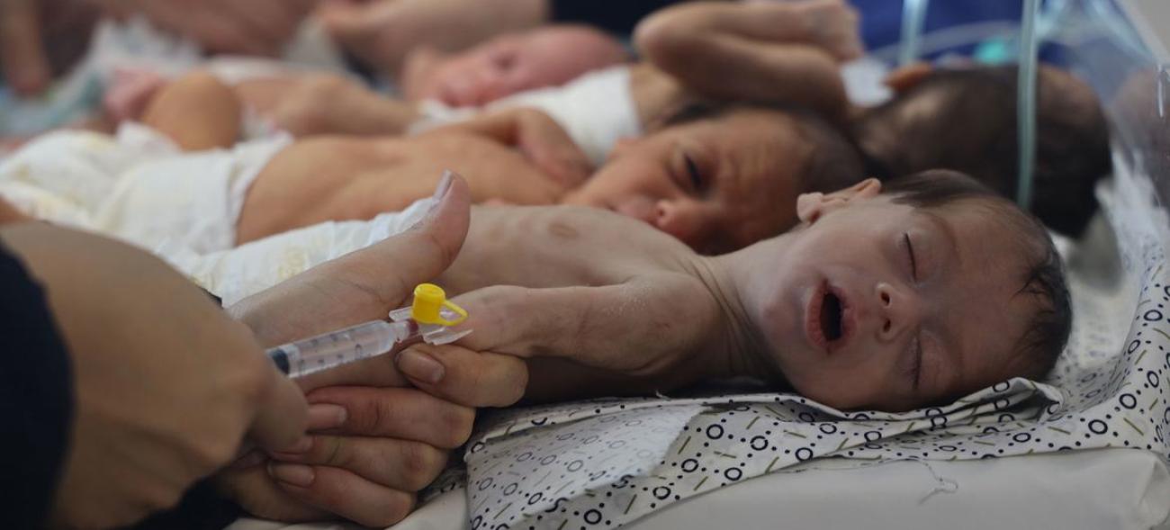 فلسطين: 92 بالمئة من الرضع في قطاع غزة محرومون من الغذاء الأساسي