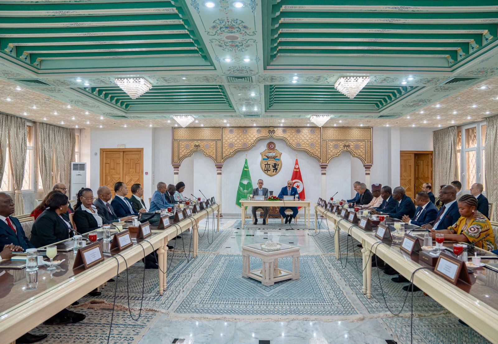 وزير الخارجية يستقبل السفراء الأفارقة المعتمدين بتونس.