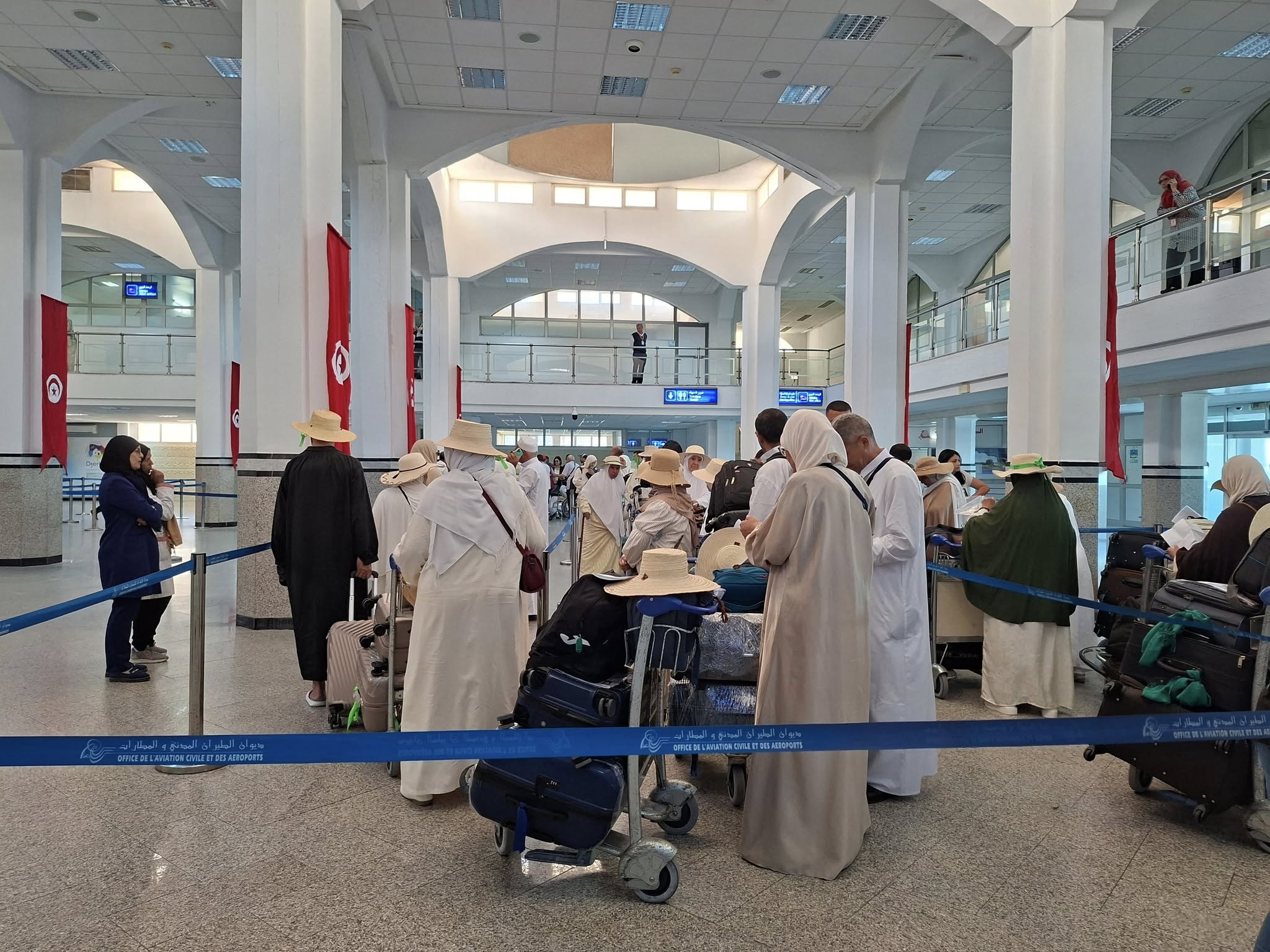 إقلاع رحلة حجيج ولاية مدنين الثانية والأخيرة من مطار جربة-جرجيس الدولي