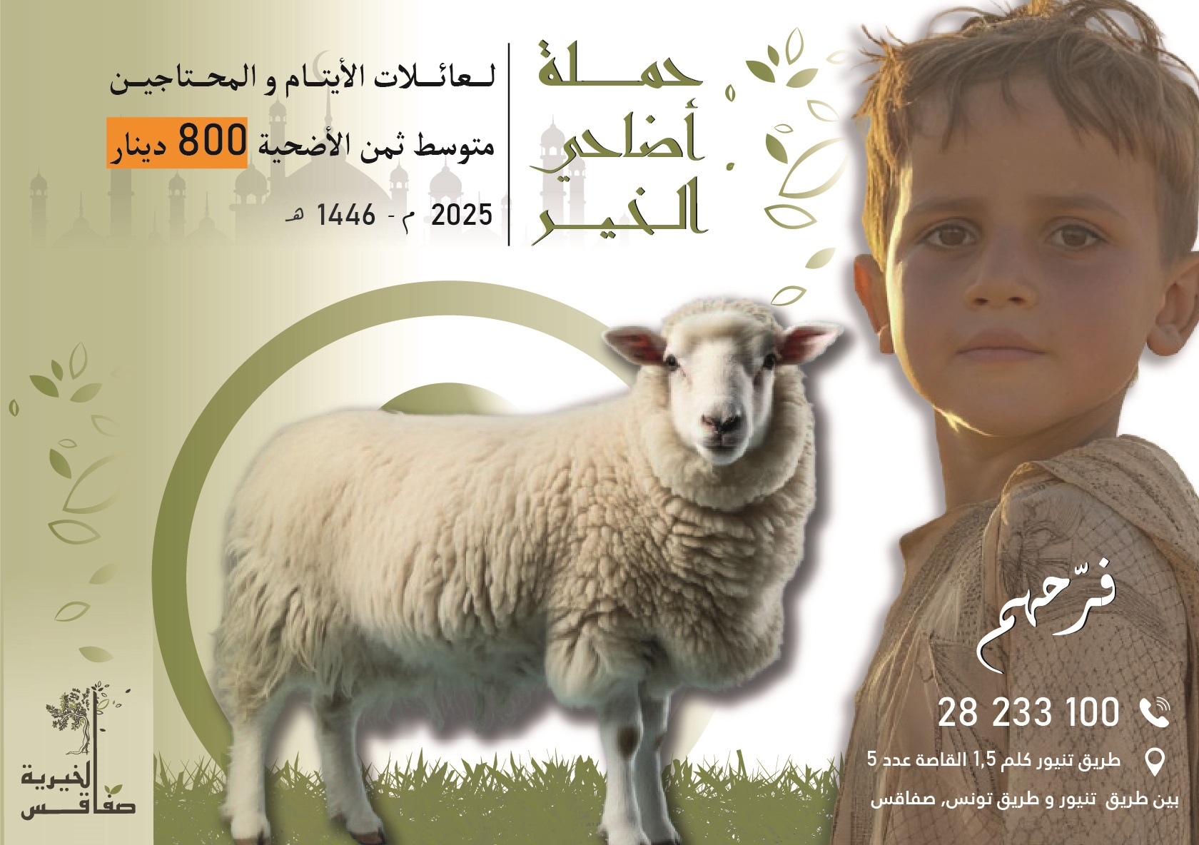 جمعية صفاقس الخيرية : توزيع لحوم الاضاحي على 1560 يتيما والمجهود متواصل ليشمل كل مكفوليها 