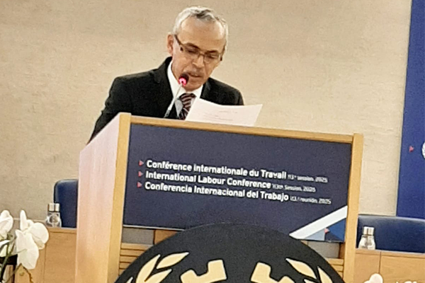 عصام لحمر: تحقيق العدالة الاجتماعية يستوجب مراجعة جذرية لمختلف اتفاقيات منظمة العمل الدولية بنفس ثوري.