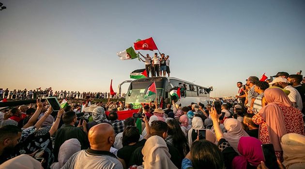 La caravane Soumoud pour la Palestine bloquée à Syrte par les forces de l'Est libyen