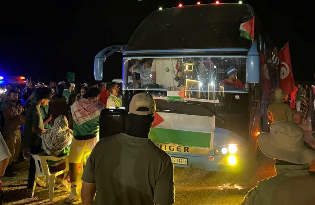 قافلة الصمود تؤكد تلقيها معلومات عن الإفراج عن جميع الموقوفين التونسيين والجزائريين