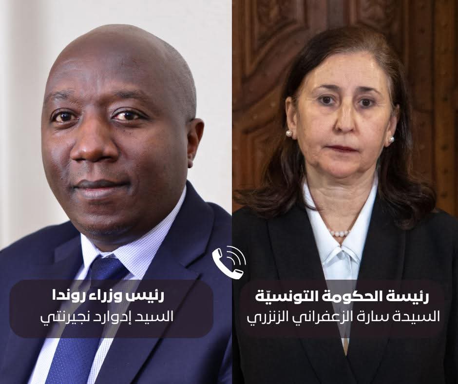 البحث في سبل تعزيز العلاقات الثنائية بين تونس ورواندا محور مكالمة هاتفية بين رئيسة الحكومة ونظيرها  الروندي