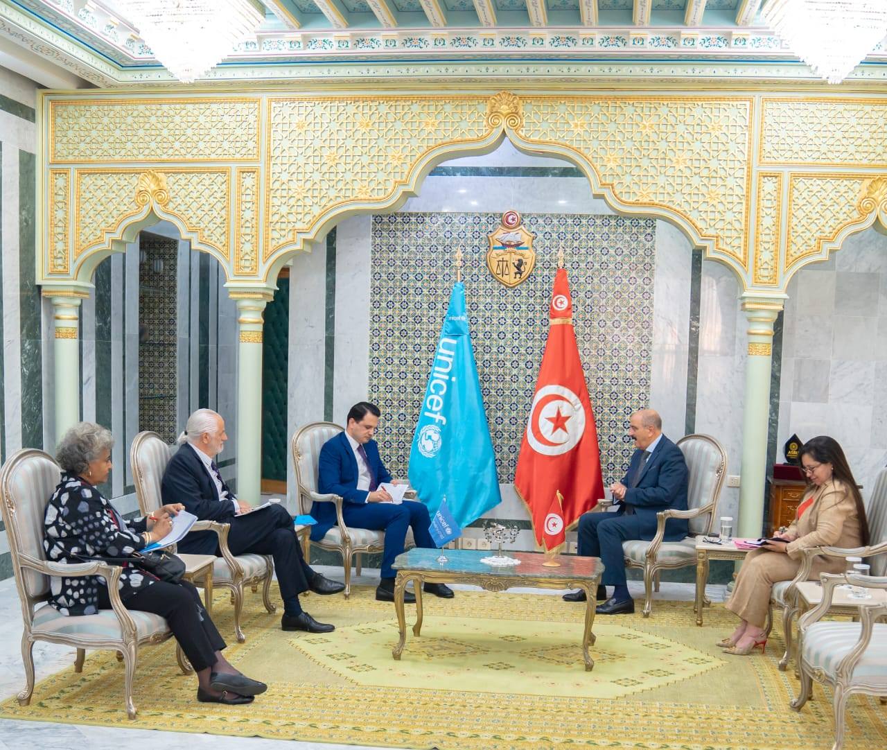 وزير الشّؤون الخارجيّة يستقبل وفدا عن مجلس إدارة صندوق الأمم المتحدة للطفولة (اليونيسيف)