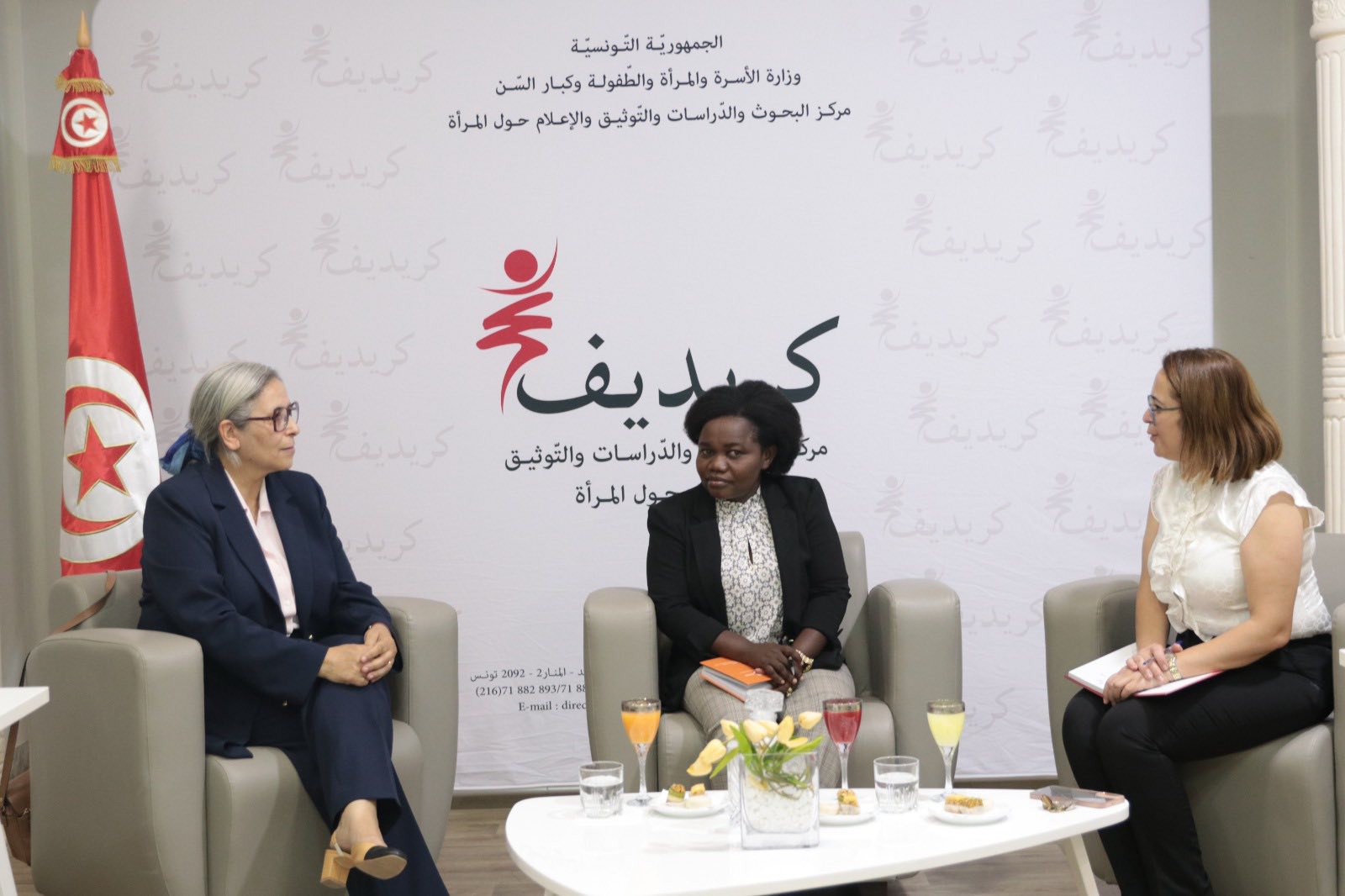 وزيرة التضامن الوطني والشؤون الاجتماعية وحقوق الإنسان والنوع الاجتماعي ببوروندي تزور "الكريديف"