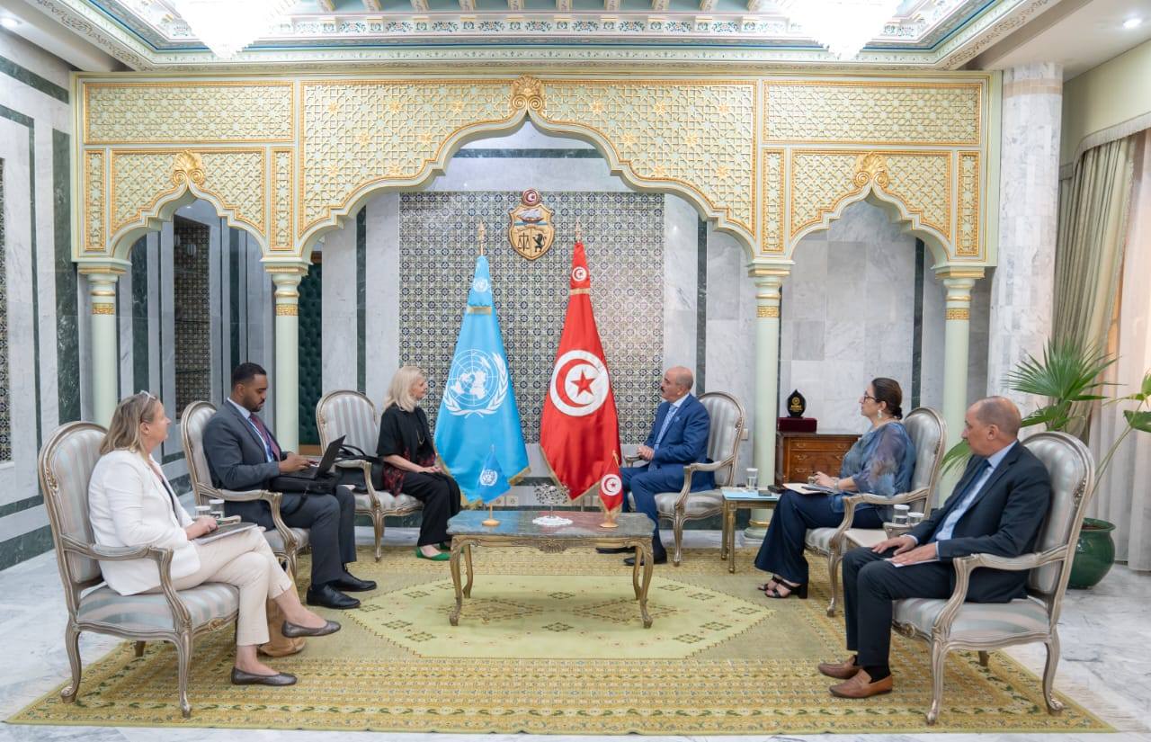 وزير الخارجية يستقبل رئيسة فريق المراجعة الاستراتيجية لبعثة الأمم المتحدة للدعم في ليبيا.