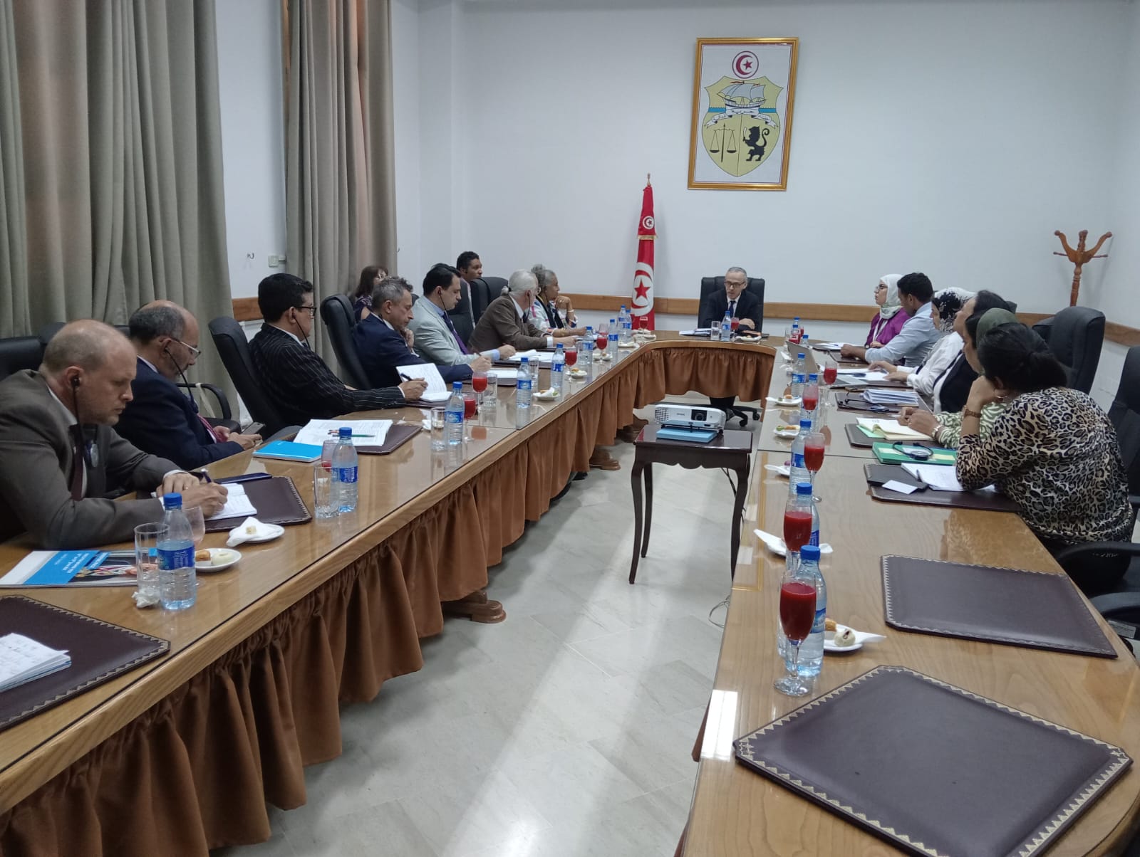 وزير الشؤون الاجتماعية يلتقي بوفد عن مجلس إدارة صندوق الأمم المتحدة للطفولة.